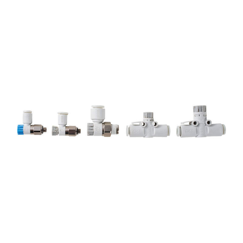 AS Series Speed ​​​​Control Valve na may Quick Change Connector (Straight Through Type)