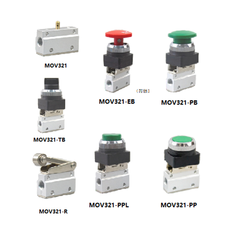 MOV Series 2 Position 3 Way Pneumatic Mechanical Valve
